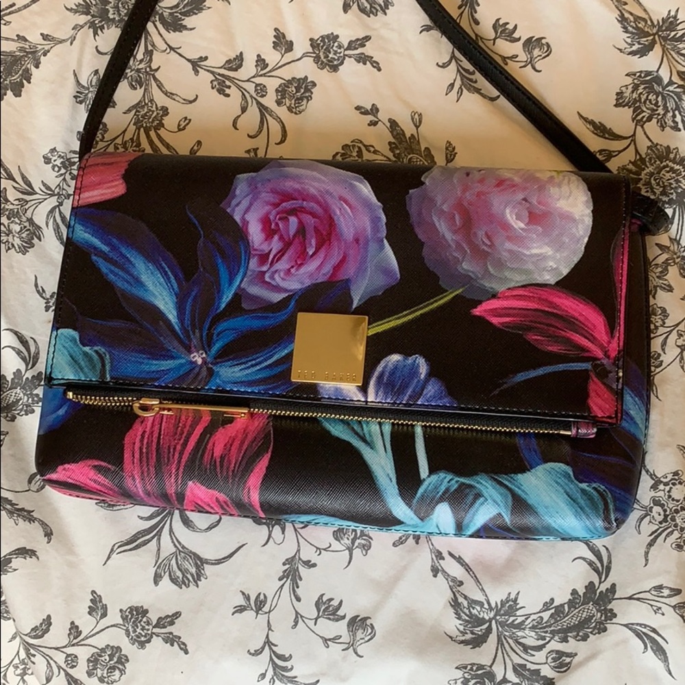 Ted Baker floral crossbody clutch